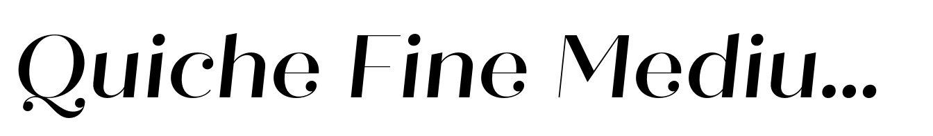 Quiche Fine Medium Italic